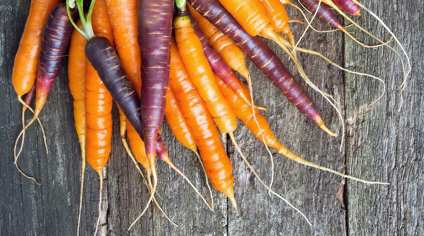 carrots on a table