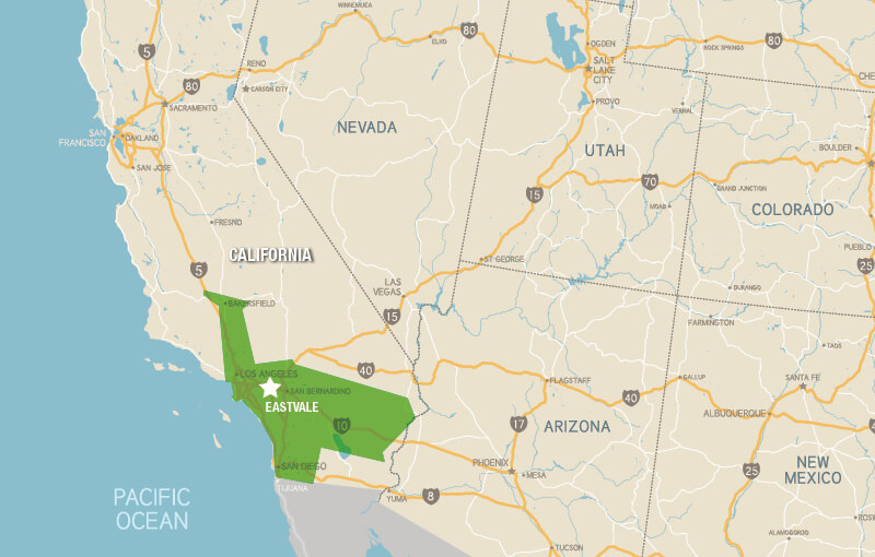 Map of Midwestern US indicating Shamrock Distribution Area