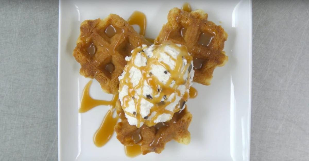 waffle cookie recipe with ice cream
