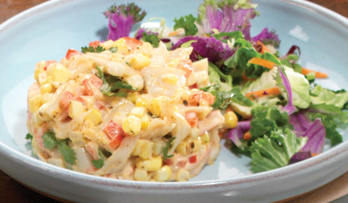 crab salad dish