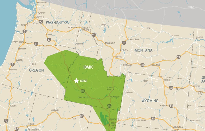 Idaho Coverage Map
