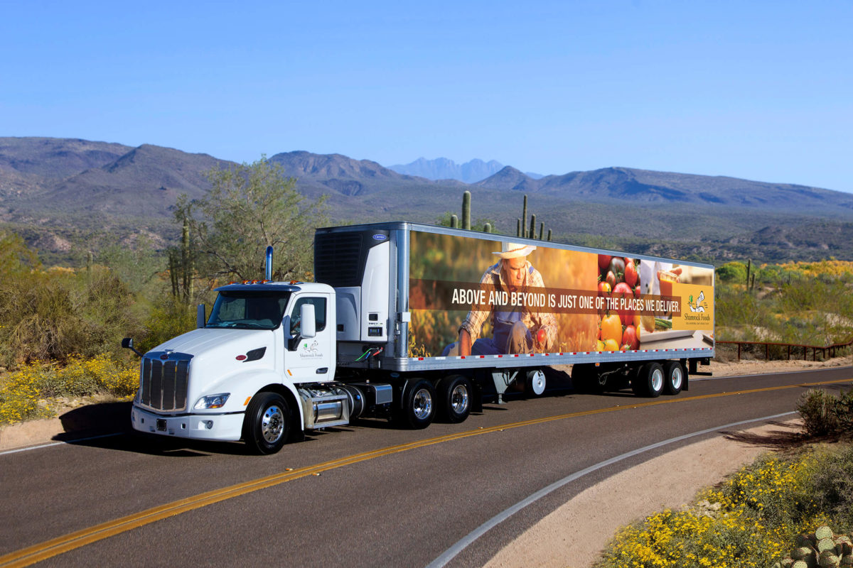 Shamrock restaurant Food service Delivery Truck