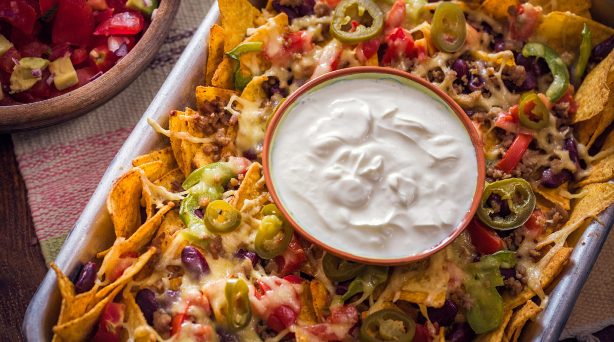 Nachos sour cream