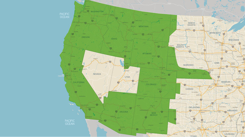 Shamrock Foodservice Locations in Western U.S.