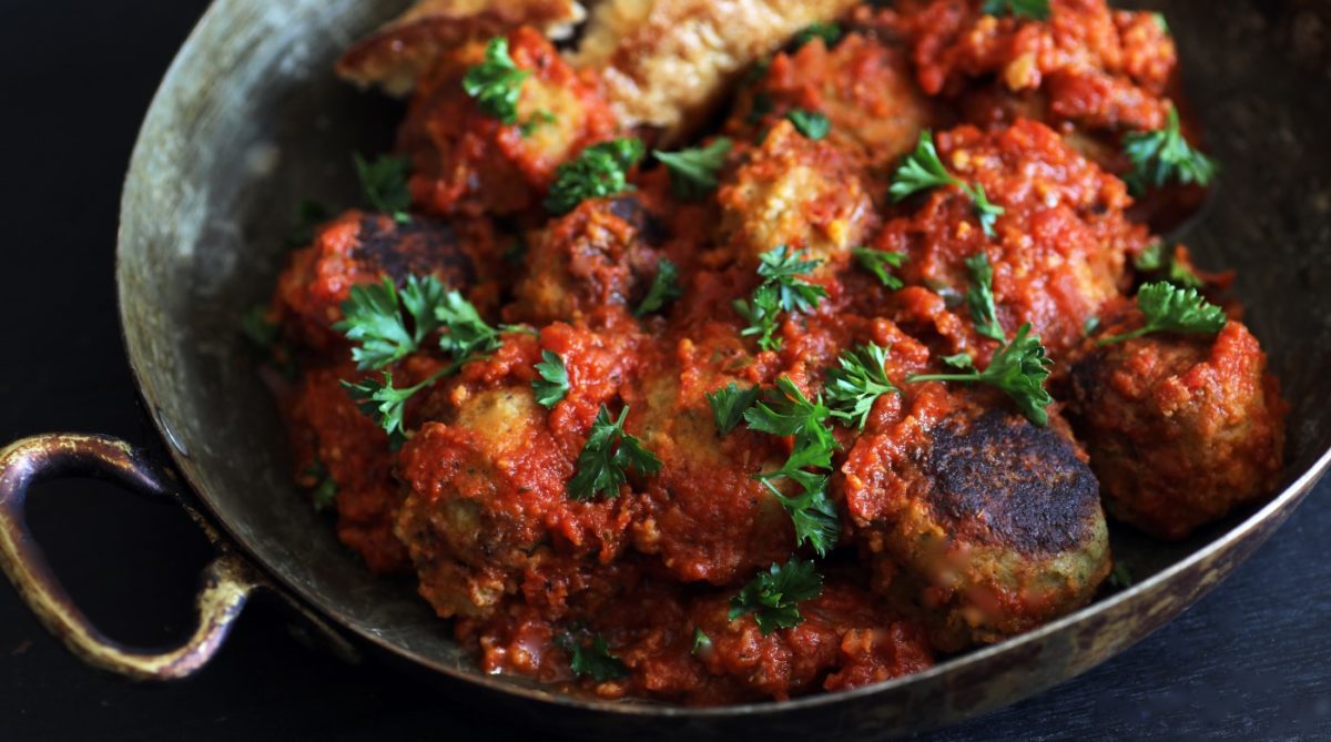 Garbanzo Mushroom Meatballs