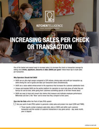 Increasing Sales Per Check or Transaction PDF Preview