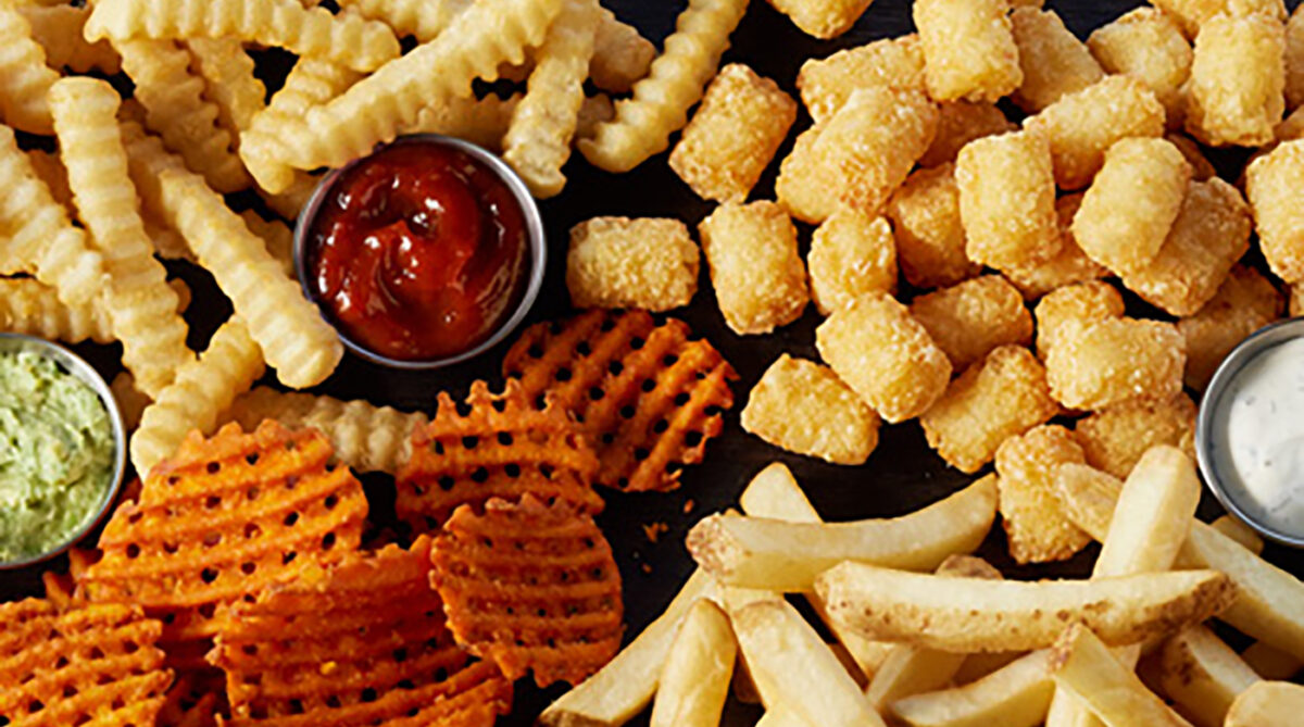 french fry and tot platter