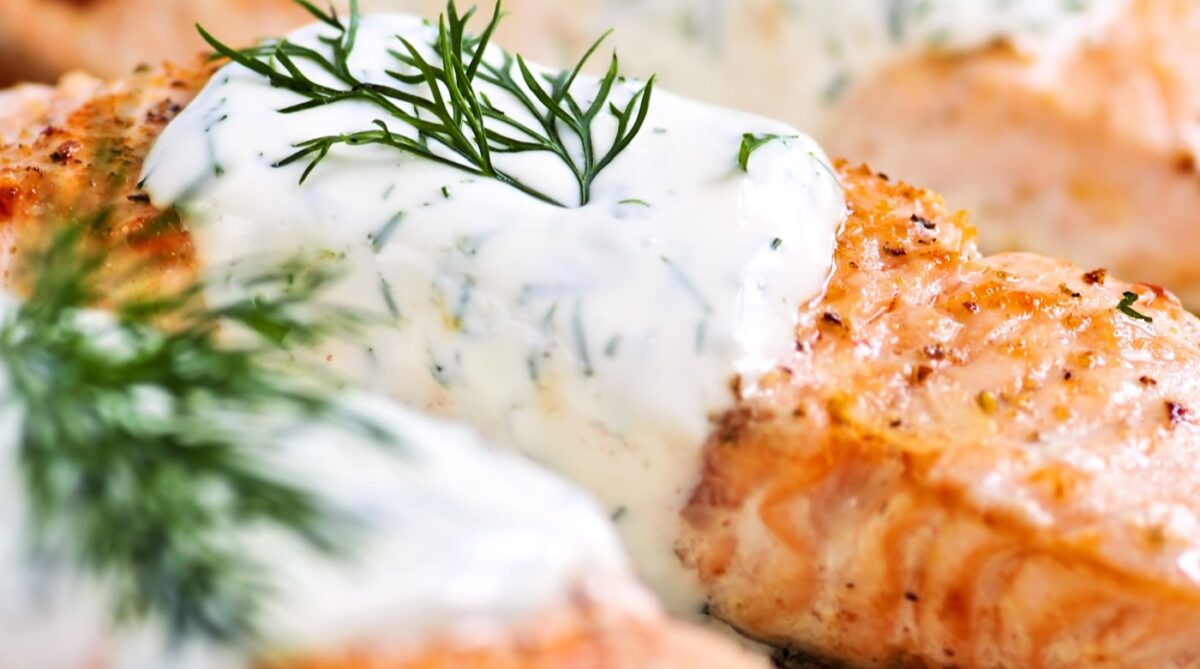 Salmon in Dill Sauce Healthcare, senior living recipe