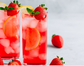 Strawberry iced